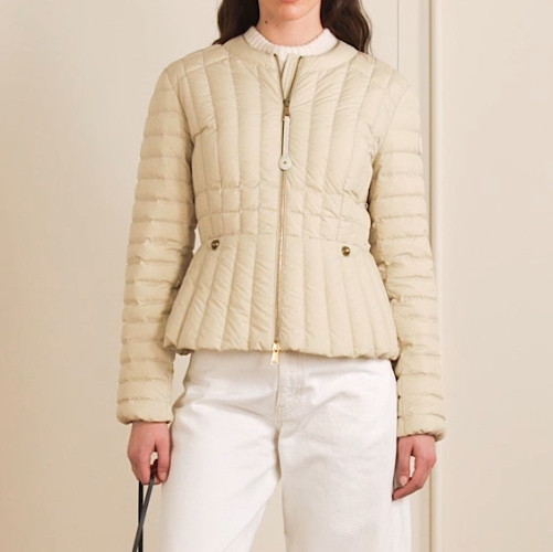 MONCLER Menthe appliquéd quilted down jacket