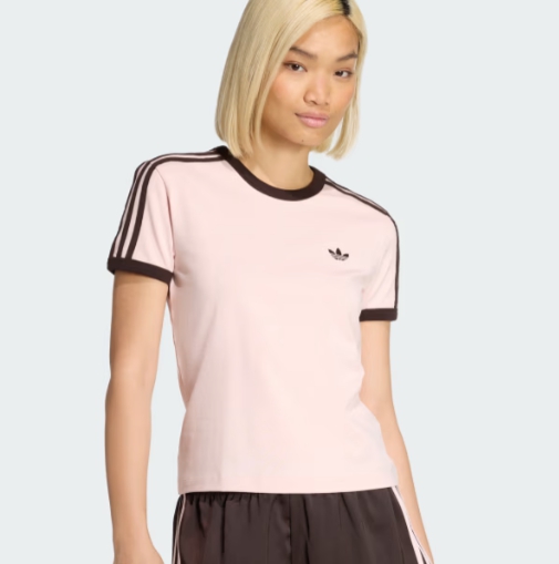아디다스 3 STRIPES SLIM 티